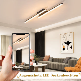 Led-Deckenleuchte – 2/4/5 Flammig, 20W, Kristall-Design – Warmweiß