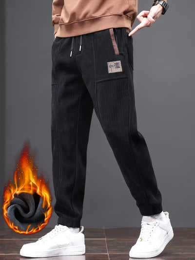 Herren Thermohose mit Kordelzug – Warm, Weich, Modisch