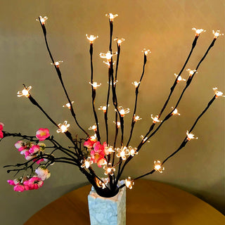 1 Stk LED Zweiglichter Kirschblüten, 70 cm, 20 LED, Batteriebetrieben,