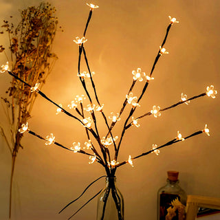 1 Stk LED Zweiglichter Kirschblüten, 70 cm, 20 LED, Batteriebetrieben,