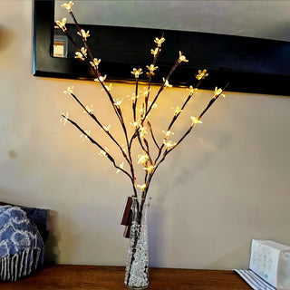 1 Stk LED Zweiglichter Kirschblüten, 70 cm, 20 LED, Batteriebetrieben,