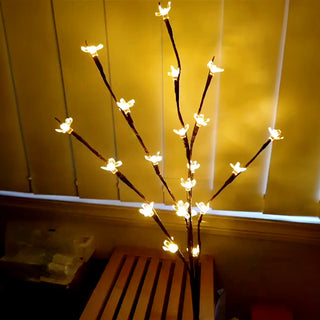 1 Stk LED Zweiglichter Kirschblüten, 70 cm, 20 LED, Batteriebetrieben,