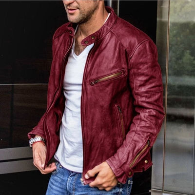 Max | Elegante und wetterfeste Lederjacke