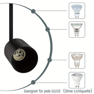 Moderne LED-Pendelleuchte – Verstellbarer GU10-Strahler, Metall, für Küche & Wohnzimmer