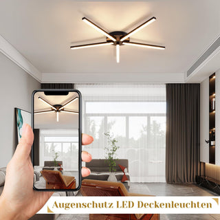 Led-Deckenleuchte – 2/4/5 Flammig, 20W, Kristall-Design – Warmweiß