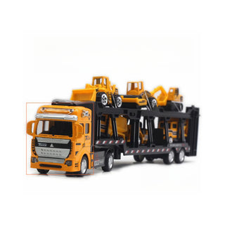 Truck King Die-Cast Spielzeug Legierung Semi-Truck mit 6 Mini Bau