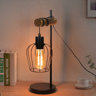 Vintage Industrielle Flammen Design Nachttischlampe