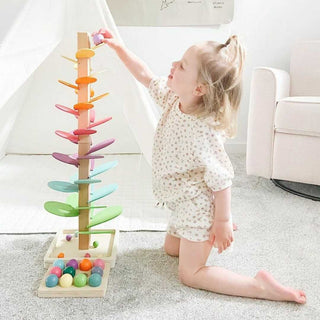 Regenbogen Musikbaum für Kinder – Lernspielzeug aus Holz