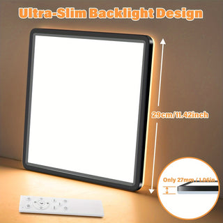 Moderne LED-Deckenleuchte 29cm, Fernbedienung, 3200lm, 3000-6500K