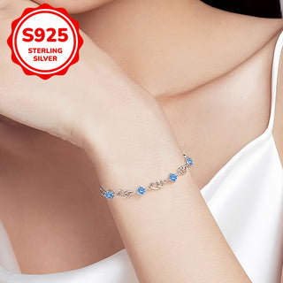 Damen 925 Silber Armband mit Zirkonia – Minimalistisch, Hypoallergen