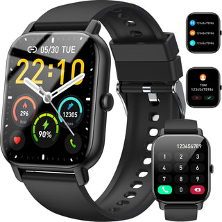 Smartwatch 1,85" – Anrufe, IP68 wasserdicht, Fitness-Tracker