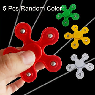 5er Set Fidget Spinner – Entspannungs-Spielzeug für Finger, Zufallsfarbe