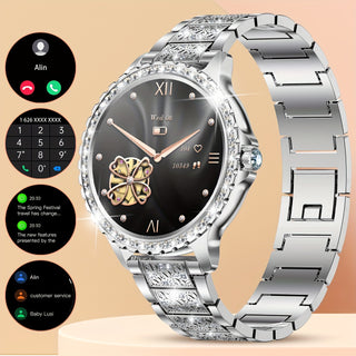 Elegante Diamant-Smartwatch für Damen