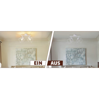 Deckenstrahler – Moderne & schwenkbare Deckenlampe (E14) – Weiß