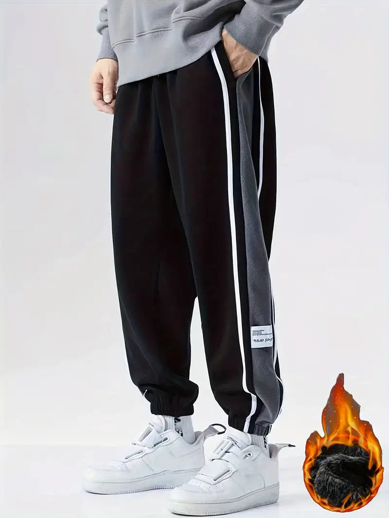 Herren Fleece-Lined Warme Joggers – Lässige Stretch-Sweatpants