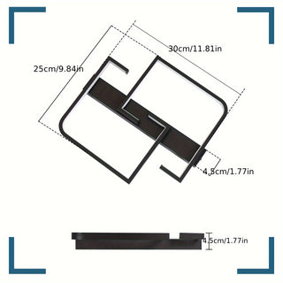 Moderne LED-Deckenlampe – 35W, Dimmbar, 30/40/60cm für Wohnzimmer