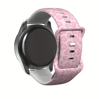 Pink Lips/Leopard Muster Uhrenarmband – Stilvoll & Bequem