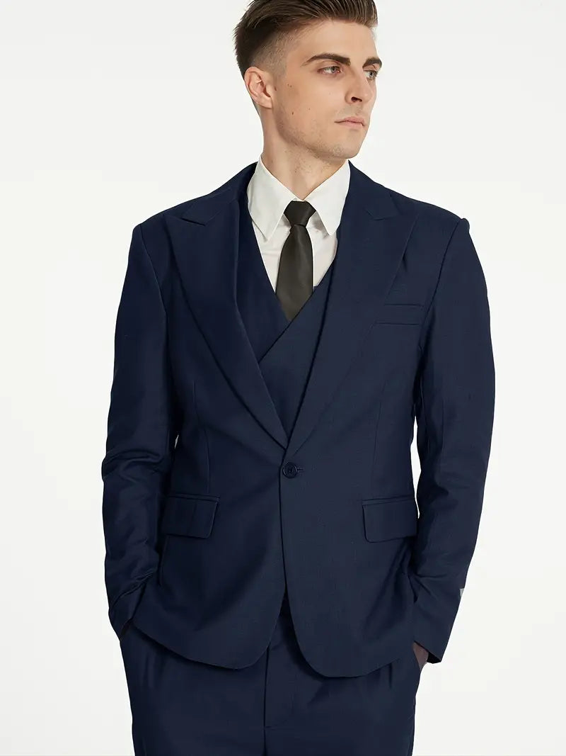 Eleganter Slim Fit Anzug 3-teilig