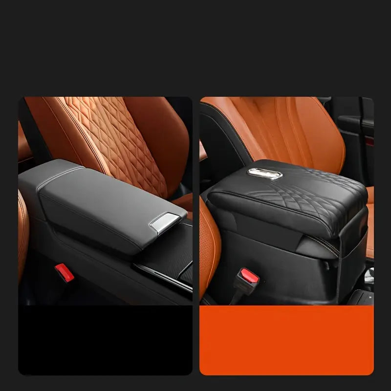 Faux Leder Auto Armlehnenkissen mit Memory Foam