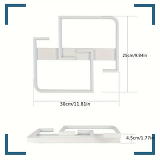 Moderne LED-Deckenlampe – 35W, Dimmbar, 30/40/60cm für Wohnzimmer