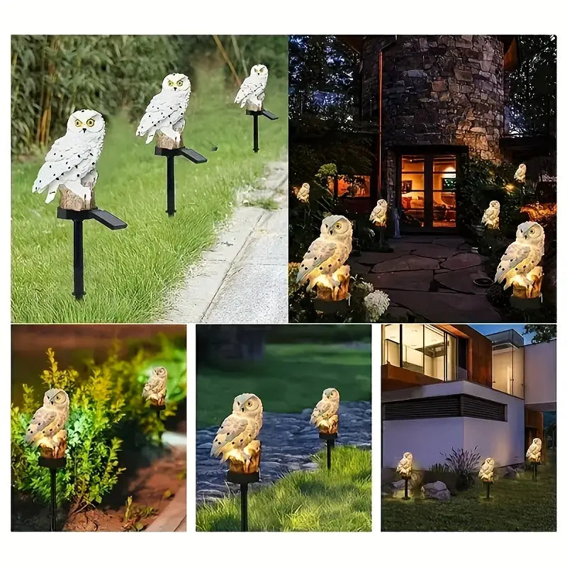 Solar Eulenlampe – Outdoor Resin Garten Dekoration