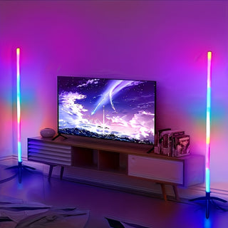 Farbwechselnde RGB Stehlampe – Modernes Ambiente Beleuchtungsdesign