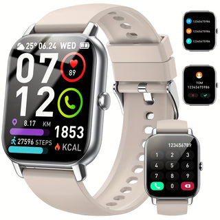 Smartwatch 1,85" – Anrufe, IP68 wasserdicht, Fitness-Tracker