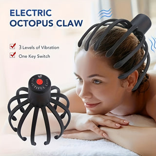 Elektrischer Octopus-Klauen-Kopfmassager – USB Wiederaufladbar