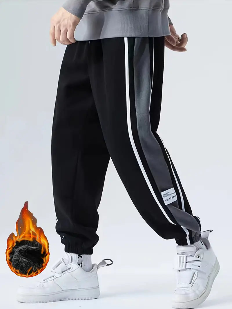 Herren Fleece-Lined Warme Joggers – Lässige Stretch-Sweatpants