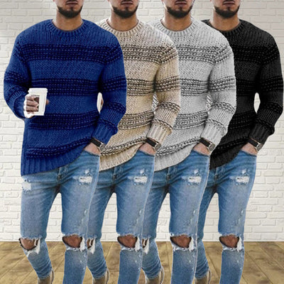 Lando - Der neue lässige gestreifte Strickpullover 2024