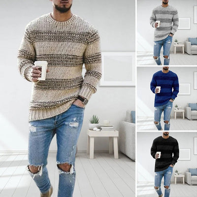 Lando - Der neue lässige gestreifte Strickpullover 2024