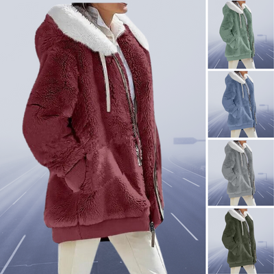 Alessandra - Neu Lässige Fleece-Kapuzenjacke 2024