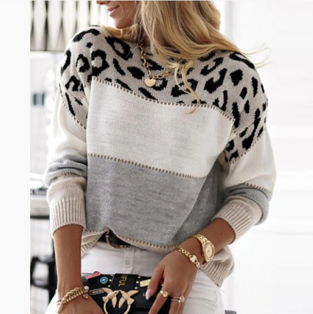 Naomi | Leoparden-Strickpullover