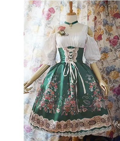 Oktoberfest traditionelle deutsche Trachten Outfits Dirndl Kleid