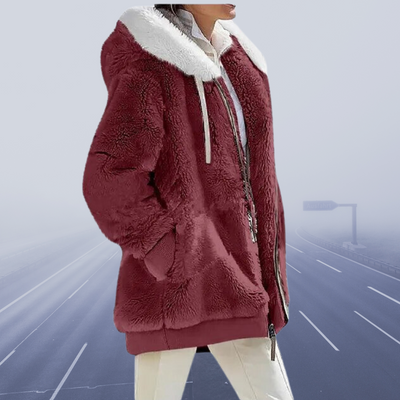 Alessandra - Neu Lässige Fleece-Kapuzenjacke 2024