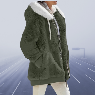 Alessandra - Neu Lässige Fleece-Kapuzenjacke 2024