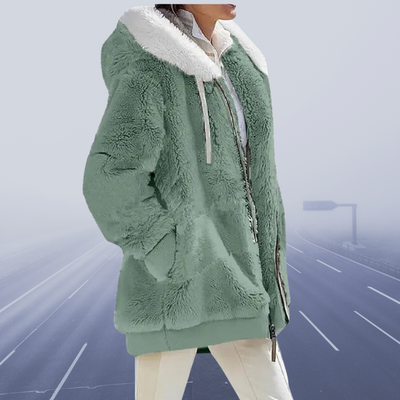 Alessandra - Neu Lässige Fleece-Kapuzenjacke 2024