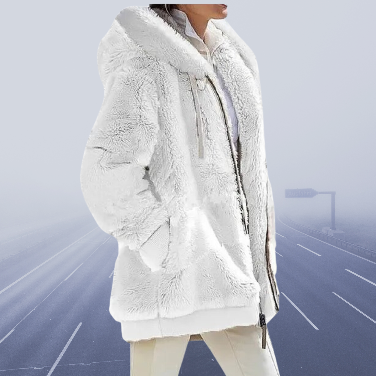 Alessandra - Neu Lässige Fleece-Kapuzenjacke 2024