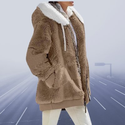 Alessandra - Neu Lässige Fleece-Kapuzenjacke 2024