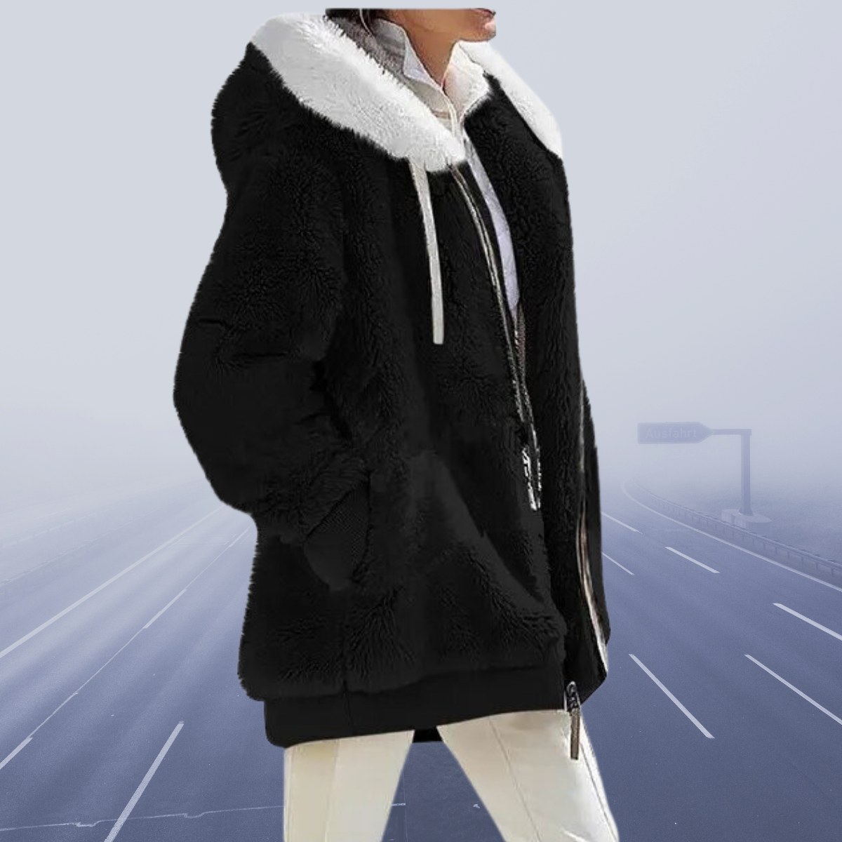 Alessandra - Neu Lässige Fleece-Kapuzenjacke 2024