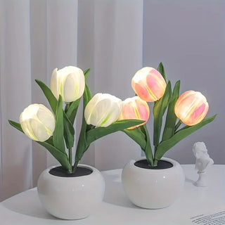 Led Tulpen Nachtlicht – Romantische Tischlampe