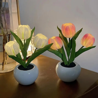 Led Tulpen Nachtlicht – Romantische Tischlampe