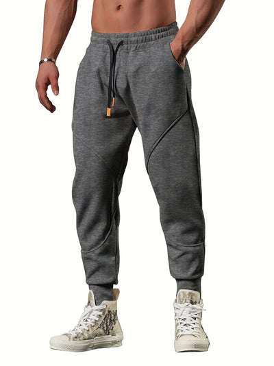 Fleece-Lined Casual Joggers mit Kordelzug – Herren, Sportlich, Mit Taschen