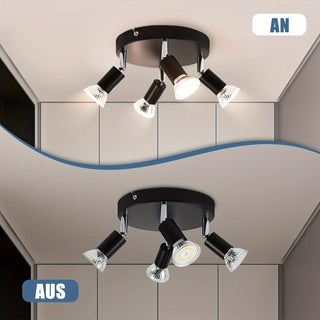 Moderner 3-Licht Led Deckenstrahler - schwenkbar & höhenverstellbar