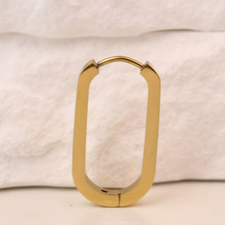 Hypoallergene Edelstahl Goldene U-Form Hoop Ohrringe