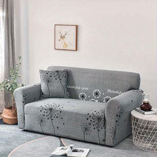 Rutschfester Sofa-Slipcover mit Löwenzahn-Design, Kissenbezug