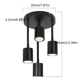 Moderne LED-Pendelleuchte – Verstellbarer GU10-Strahler, Metall, für Küche & Wohnzimmer