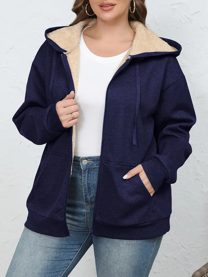 Winter Hoodie für Damen mit Taschen