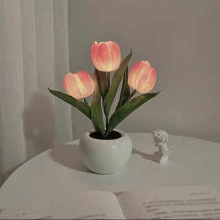 Led Tulpen Nachtlicht – Romantische Tischlampe