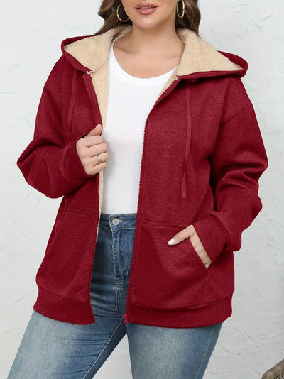 Winter Hoodie für Damen mit Taschen